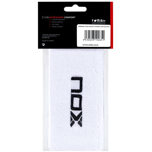 NOX - Poignets Larges Blanc/Noir